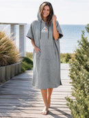 Adrenalin 2P Thermo Shield Thermal Hooded Poncho Grey Lifestyle