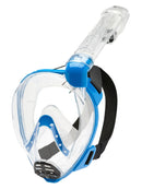 Cressi Baron Full Face Snorkel Mask - Clear/Blue Side