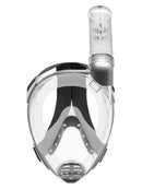 Cressi Baron Full Face Snorkel Mask - Clear/Silver