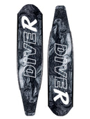  DiveR Freediving Fins Black and White Mermaid 