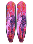 DiveR Pink Mermaid Freediving Blades Back