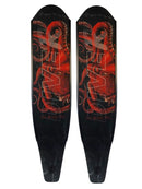 DiveR Wild Red Octopus Freediving Fins Front