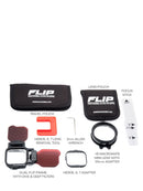 Flip 13+ Pro Package with Dive & Deep FIlters & +15 MacroMate Mini Lens Contents