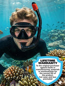 Land & Sea  Predator Pro Black Silicone Mask & Snorkel Set Lifestyle