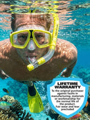 Land & Sea Adventurer Silicone Snorkelling Set Yellow Lifestyle