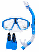 Land and Sea Adventurer Silicone Snorkelling Set Blue