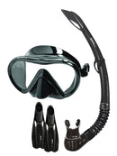 Mares Cobia Fluida Snorkel Set Black