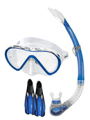 Mares Cobia Fluida Snorkel Set Blue