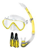 Mares Cobia Fluida Snorkel Set Yellow