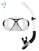 Mares Pearl Combo Snorkel Set White Black