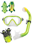 Mares Sea Pals Kids Travel Snorkel Set Green