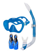 Mares Tropical Nateeva Snorkel Set Blue Blue Fins