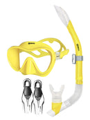 Mares Tropical Nateeva Snorkel Set Yellow White Fins