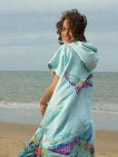 Ocean Armour Turtle Poncho Back Girl