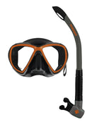 Ocean Pro Yongala Snorkel Set Gray Orange 