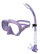 OceanPro Avalon Typhoon SD Snorkel Set Lilac