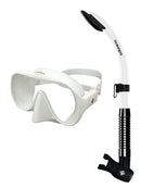 OceanPro Avalon Typhoon SD Snorkel Set White