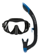 Oceanic Shadow Ultra Dry 2 Snorkel Set Black Blue