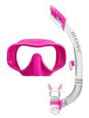 Oceanic Shadow Ultra Dry 2 Snorkel Set White Pink
