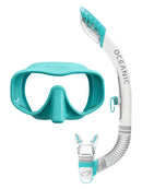 Oceanic Shadow Ultra Dry 2 Snorkel Set White Sea Blue