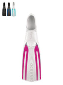 Oceanic Viper 2 Full Foot Fins Pink White