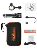Orcatorch D710V 2000 Lumen Video Light (with Red & UV mode) Package