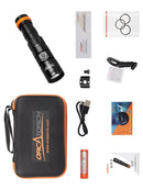Orcatorch DC710 3000 Lumen Dive Torch Package