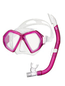 Reeftourer X-Plore Snorkel Set Clear Bright Pink BP