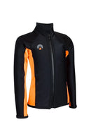Sharkskin Chillproof Long Sleeve Full Zip Top-Junior Orange 