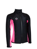 Sharkskin Chillproof Long Sleeve Full Zip Top-Junior Pink