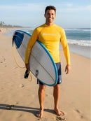 Sharkskin Dura-Flex Long Sleeve Rashie Yellow Lifestyle