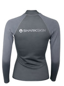 Sharkskin Performance T2 Long Sleeve Full Zip Top for Women Charcoal-Back View