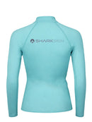 Sharkskin Performance T2 Long Sleeve Full Zip Top for Women Reef Green Back View