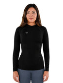Sharkskin Thermal Flex Long Sleeve Performance Wear Women's Top Black