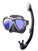 TUSA Paragon Mask and Dry Top Snorkel Black White