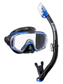 TUSA Sport Visio Tri Ex Snorkel Set Metallic Blue