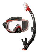 TUSA Sport Visio Tri Ex Snorkel Set Metallic Red