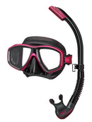 Tusa Ceos Platina Snorkel Set Black Rose Pink