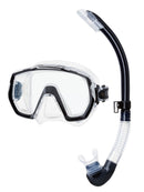 Tusa Freedom Elite Platina Snorkel Set Clear Black