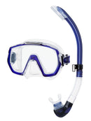 Tusa Freedom Elite Platina Snorkel Set Clear Cobalt Blue