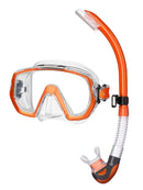 Tusa Freedom Elite Platina Snorkel Set Clear Energy Orange