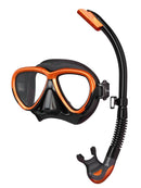 Tusa Intega Mask Platina Snorkel Set Black Orange