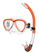 Tusa Intega Mask Platina Snorkel Set Clear Electric Orange 