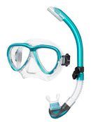 Tusa Intega Mask Platina Snorkel Set Clear Ocean Green