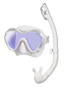 Tusa Paragon S mask Hyperdry Elite Snorkel Set White