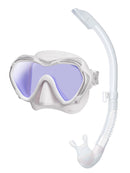 Tusa Paragon S mask Platina Hyperdry Snorkel Set White