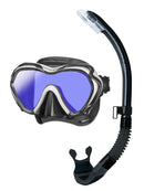 Tusa Paragon S mask Platina Hyperdry Snorkel Set White Black