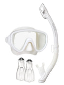 TUSA Serene Travel Right Snorkel Set White