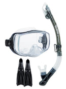 Tusa Solla Imprex Snorkel Set Black Clear