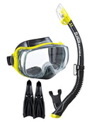 Tusa Solla Imprex Snorkel Set Yellow with Black Fins